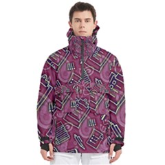 Abstract Art Pattern Design Background Men s Pullover Zip Ski And Snowboard Waterproof Breathable Jacket