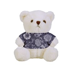 Mid Century Retro Floral 1970s 1960s Pattern 71 Full Print Cuddly Teddy Bear