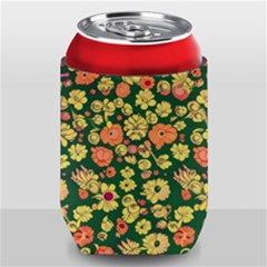 Mid Century Retro Floral 1970s 1960s Pattern 68 Can Holder