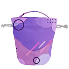 Colorful Labstract Wallpaper Theme Drawstring Bucket Bag