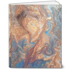 Blue Flow 8  X 10  Hardcover Notebook