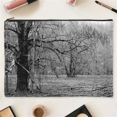 Black And White Forest Cosmetic Bag (xxxl)