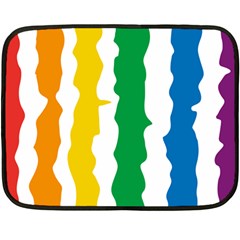 Rainbow Cake Mini Fleece Blanket (single Sided)
