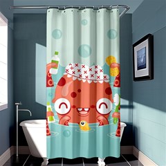 Mr  Bubbles Shower Curtain 36  X 72  (stall)