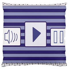 Music Time  Large Cushion Case (single Sided) 