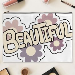 Beautiful Floral Art Cosmetic Bag (xxxl)