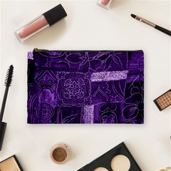 Pretty Purple Patchwork Cosmetic Bag (medium)