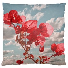 Flowers In The Sky Large Cushion Case (single Sided) 