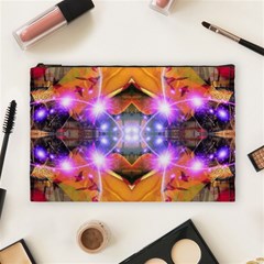 Abstract Flower Cosmetic Bag (large)