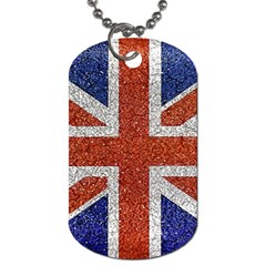England Flag Grunge Style Print Dog Tag (one Sided)