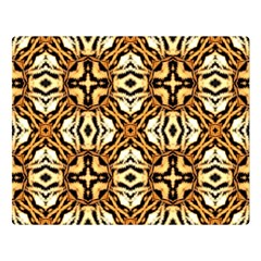 Faux Animal Print Pattern Double Sided Flano Blanket (large) 
