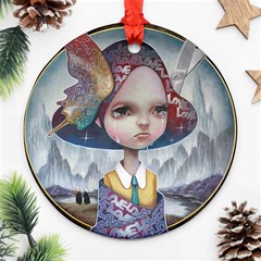 World Peace Round Ornament (two Sides) 