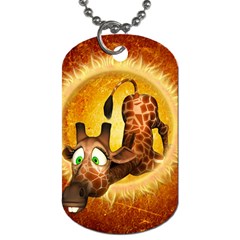 I m Waiting For You, Cute Giraffe Dog Tag (one Side)