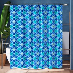 Aqua Hawaiian Stars Under A Night Sky Dance Shower Curtain 60  X 72  (medium) 