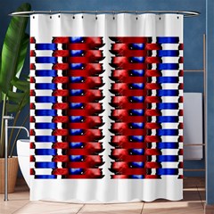 The Patriotic Flag Shower Curtain 60  X 72  (medium) 