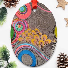 Rainbow Passion Ornament (oval) 