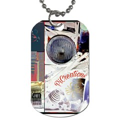 Picreations V Dog Tag (one Side)