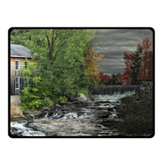Landscape Summer Fall Colors Mill Fleece Blanket (small)