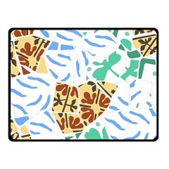 Broken Tile Texture Background Fleece Blanket (small)
