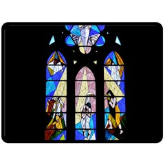 Art Church Window Fleece Blanket (large) 