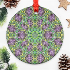 Modern Ornate Geometric Pattern Ornament (round)