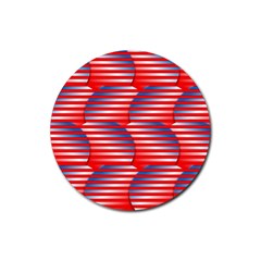 Patriotic  Rubber Coaster (round) 
