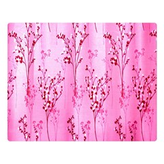 Pink Curtains Background Double Sided Flano Blanket (large) 