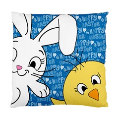 Easter Bunny And Chick  Standard Cushion Case (one Side)