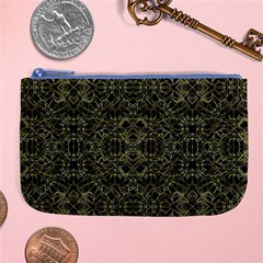 Golden Geo Tribal Pattern Large Coin Purse