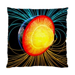 Cross Section Earth Field Lines Geomagnetic Hot Standard Cushion Case (one Side)