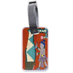 Mexico Puebla Mural Ethnic Aztec Luggage Tags (two Sides)