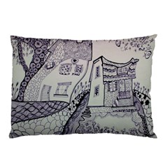 Doodle Drawing Texture Style Pillow Case