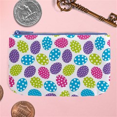 Polka Dot Easter Eggs Large Coin Purse