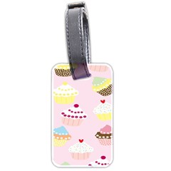 Cupcakes Wallpaper Paper Background Luggage Tags (two Sides)