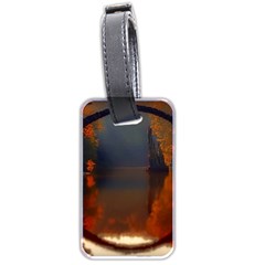 River Water Reflections Autumn Luggage Tags (two Sides)