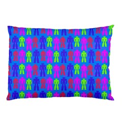 Neon Robot Pillow Case