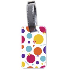 Background Polka Dot Luggage Tags (two Sides)