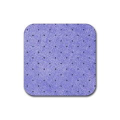 Dot Blue Rubber Coaster (square) 