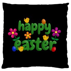 Happy Easter Large Cushion Case (one Side)