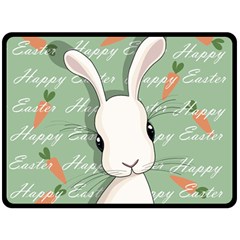 Easter Bunny  Fleece Blanket (large) 