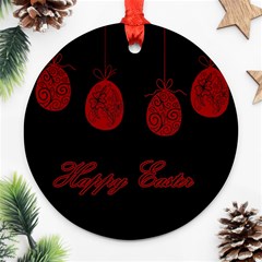 Easter Eggs Round Ornament (two Sides)