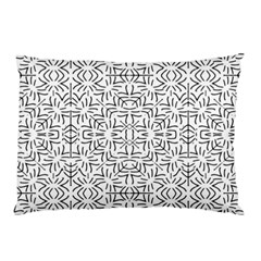 Black And White Ethnic Geometric Pattern Pillow Case