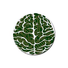 Circuit Anatomy Rubber Coaster (round) 