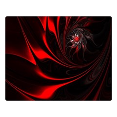 Abstract Curve Dark Flame Pattern Double Sided Flano Blanket (large) 