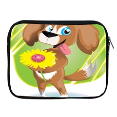 Dog Character Animal Flower Cute Apple Ipad 2/3/4 Zipper Cases