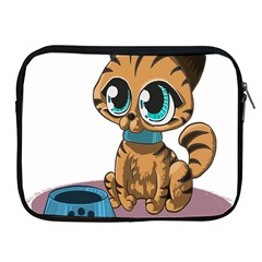 Kitty Cat Big Eyes Ears Animal Apple Ipad 2/3/4 Zipper Cases