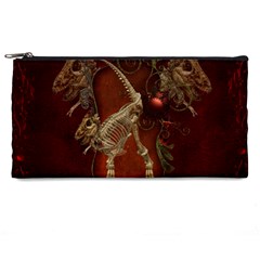 Awesome T Rex Skeleton, Vintage Background Pencil Cases