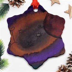 The Black Whole Egg Snowflake Ornament (two Sides)
