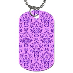 Victorian Violet Dog Tag (one Side)