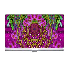 Star Of Freedom Ornate Rainfall In The Tropical Rainforest Business Card Holder